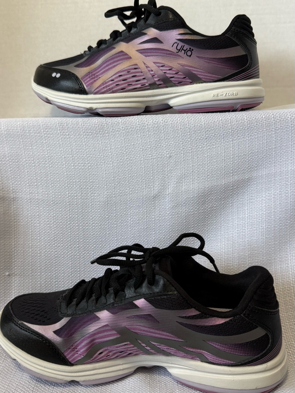 Ryka Black and Purple Women's Athletic Sneakers